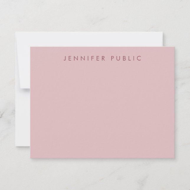 Sophisticated Modern Rose Gold Template Elegant (Front)