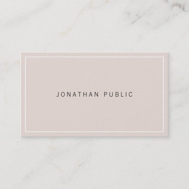Sophisticated Modern Simple Design Professional Business Card (Front)