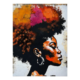Sophisticated Multicolor Abstract Poster