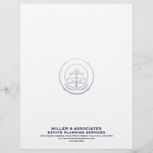 Sophisticated Navy Blue Company Letterhead