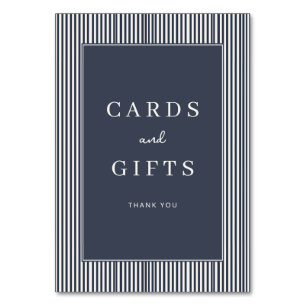 Sophisticated Navy Blue Serif Gratitude Card
