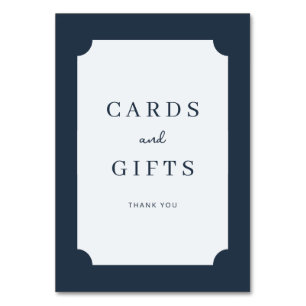 Sophisticated Navy Blue Serif Gratitude Card