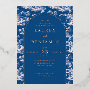 Sophisticated Navy Vintage Landscape