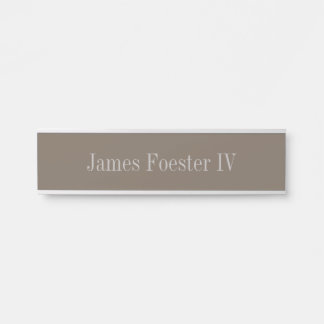 Sophisticated Neutral Colour Desk Hanging Nameplat Door Sign