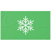 Sophisticated Nordic Snowflake On Bright Green