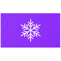 Sophisticated Nordic Snowflake On Bright Purple