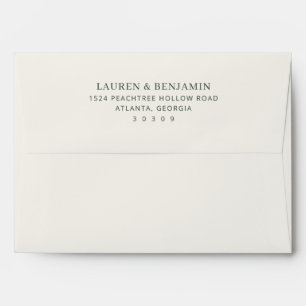 Sophisticated Off-White Minimalist Envelope