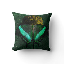 Sophisticated Organic Esmerald Butterfly Artwork