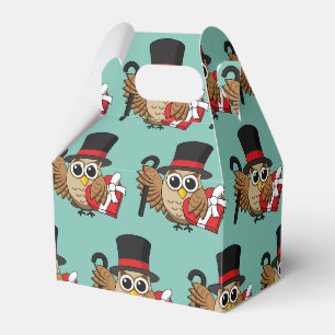 Sophisticated Owl with Heart Chocolate Box