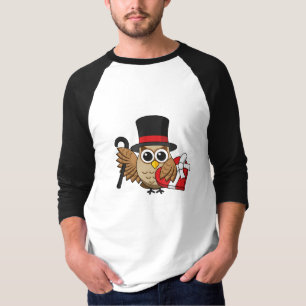 Sophisticated Owl with Heart Chocolate Box T-Shirt