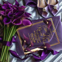 Sophisticated Purple Calla Lily Wedding 