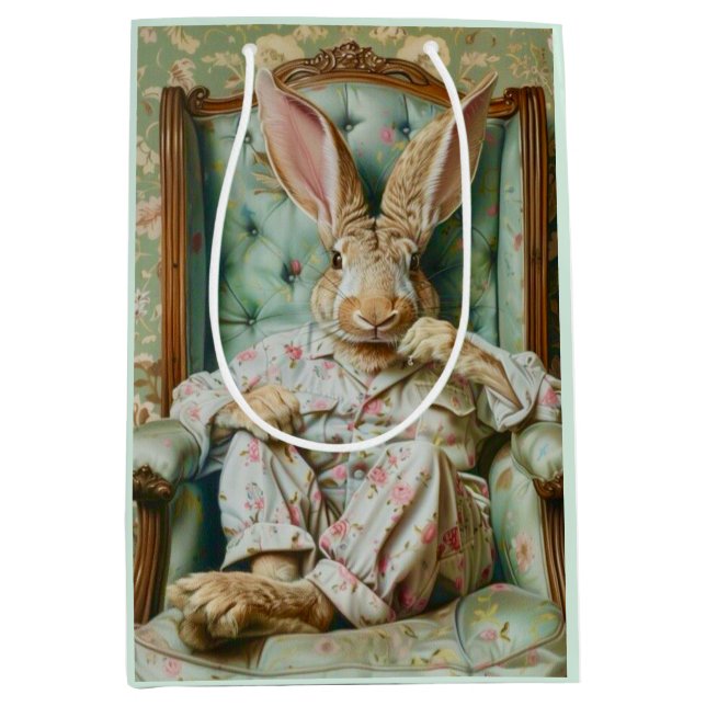 Sophisticated Rabbit Gift Bag (Front)