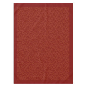 Sophisticated Red Damask Holiday Dining Tablecloth