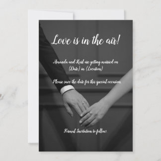 Sophisticated Save the Date Invitation