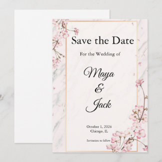 Sophisticated Save the Dates Invitation