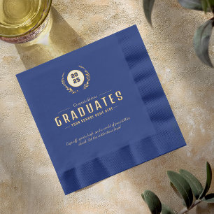 Sophisticated School Spirit Graduation Foil Napkins