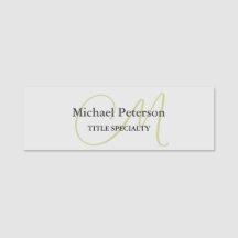 Sophisticated Script Monogram Initial Modern