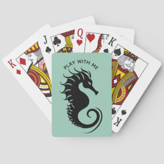 Sophisticated Sea Horse Cruise Playing Cards