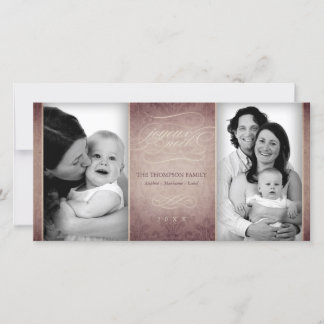 Sophisticated Sepia "Joyeux Noël" photo card