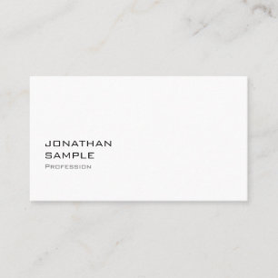 Sophisticated Simple Design Modern Trendy Plain Business Card