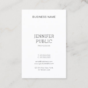 Sophisticated Simple Design Modern Trendy Plain Business Card