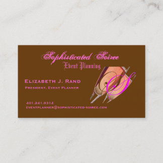 Sophisticated Soiree Business Card