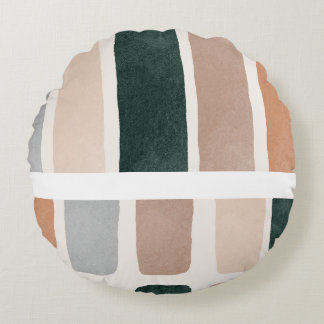 Sophisticated Soul Multicolor Round Cushion