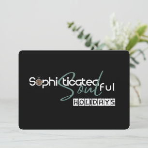Sophisticated Soulful Holidays Holiday Card