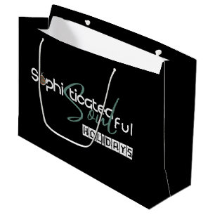 Sophisticated Soulful Holidays Large Gift Bag