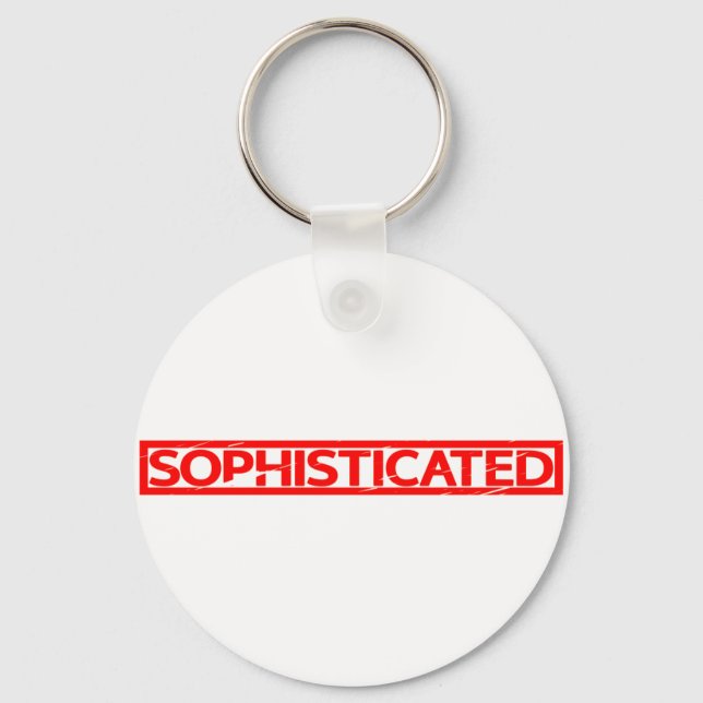 Sophisticated Stamp Key Ring (Front)