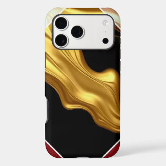 Sophisticated Statement: Black Gold Cream Wave Dia