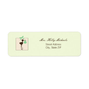 Sophisticated Stork Green & Brown Baby Shower