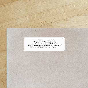 Sophisticated Style Chic Return Address
