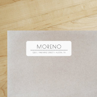 Sophisticated Style Chic Return Address