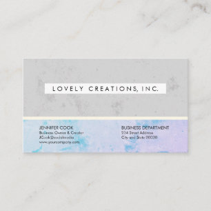 Sophisticated Texture Corporate Colour Block Business Card