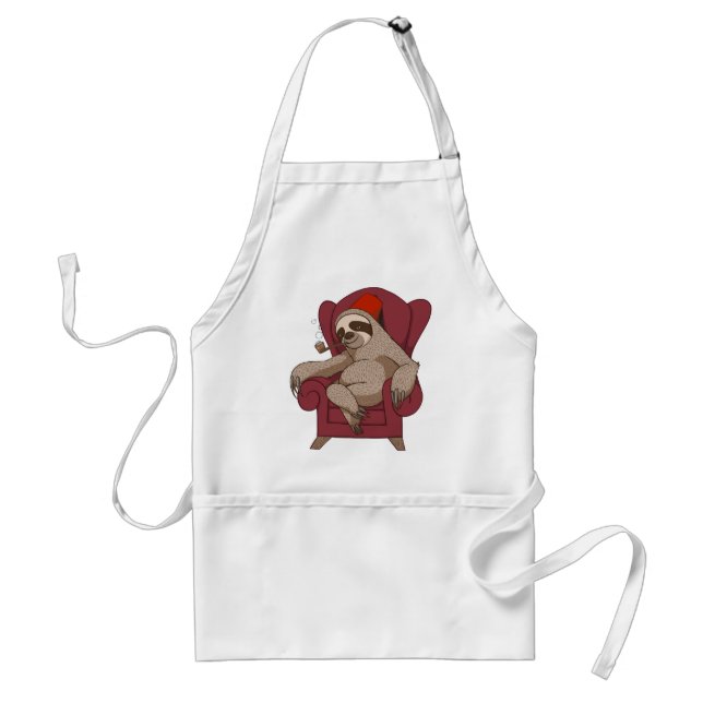 Sophisticated Three Toed Sloth Standard Apron (Front)