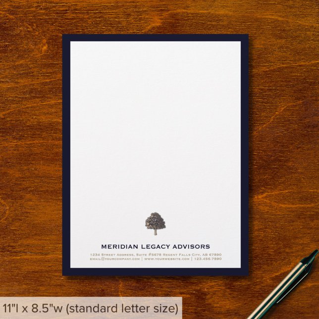 Sophisticated Tree Logo Letterhead (Creator Uploaded)
