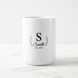 Sophisticated Wedding Date Keepsake | Customisable Coffee Mug