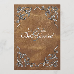 Sophisticated Western Rehearsal Dinner Invitations