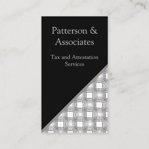 Sophistication Business Card, Black and White Card