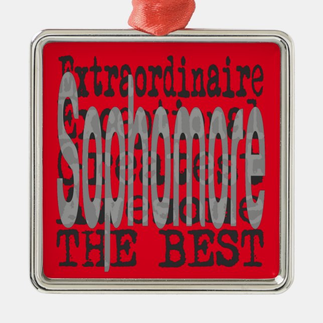 Sophomore Extraordinaire Metal Tree Decoration (Front)