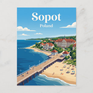 Sopot Poland Postcard