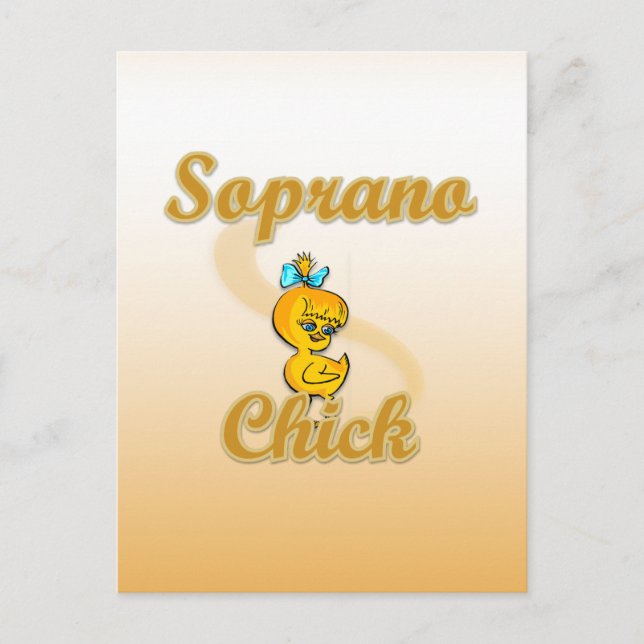 Soprano Chick Postcard (Front)