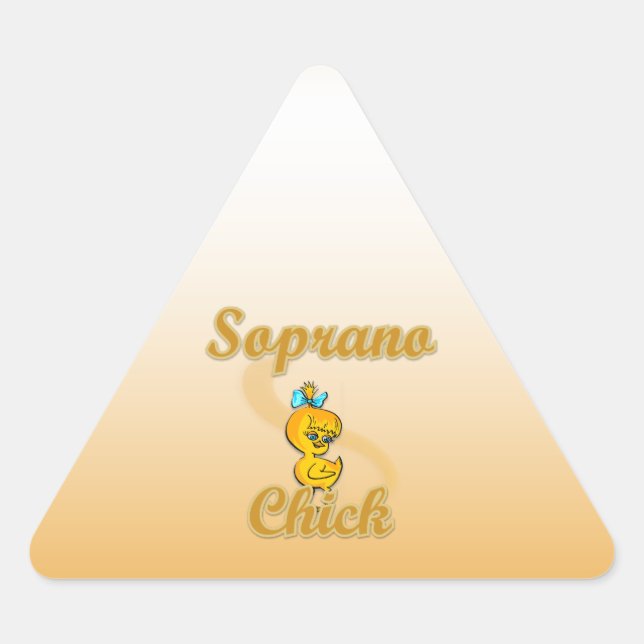 Soprano Chick Triangle Sticker (Front)