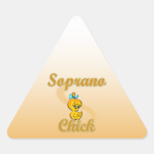 Soprano Chick Triangle Sticker