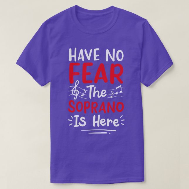 Soprano Choir Singer T-Shirt (Design Front)