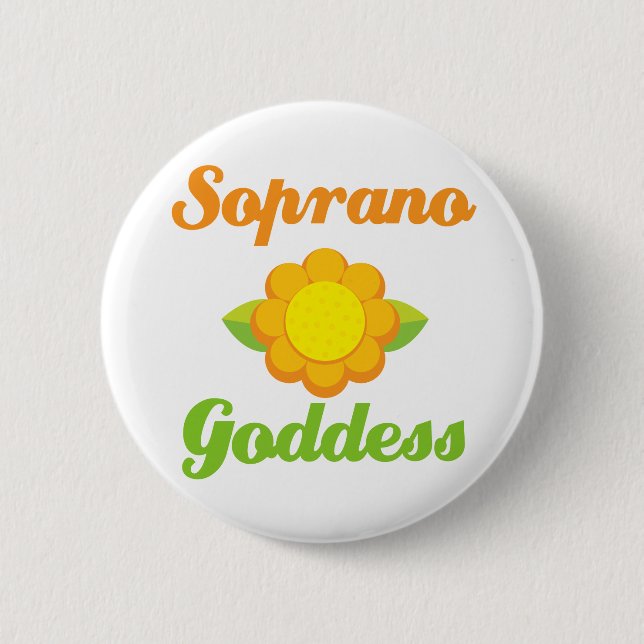 Soprano Goddess 6 Cm Round Badge (Front)