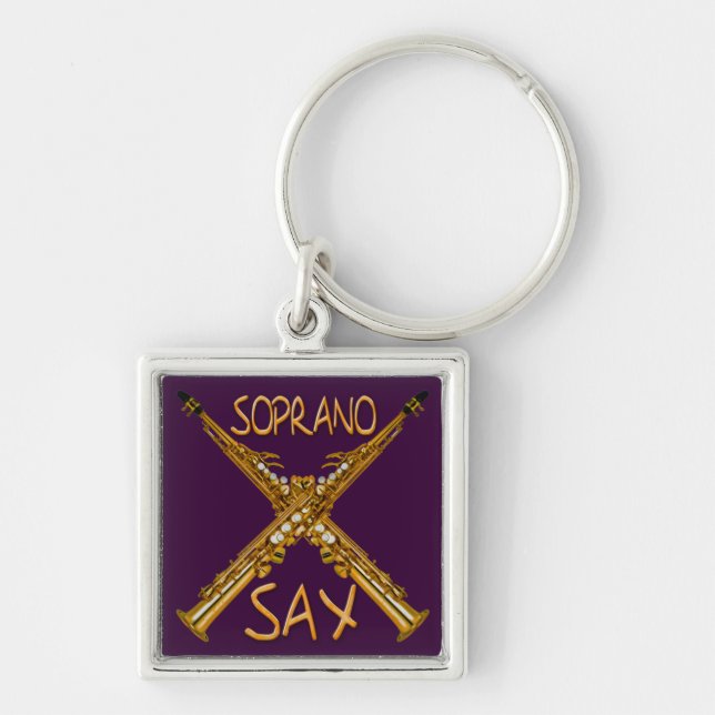 Soprano Sax Key Ring (Front)