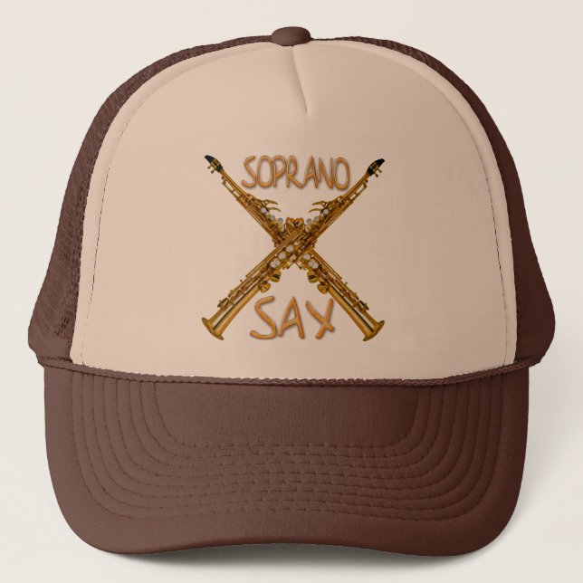 Soprano Sax Trucker Hat (Front)