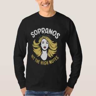 Soprano Singer Vocal Range Vocalist Voice Singing T-Shirt